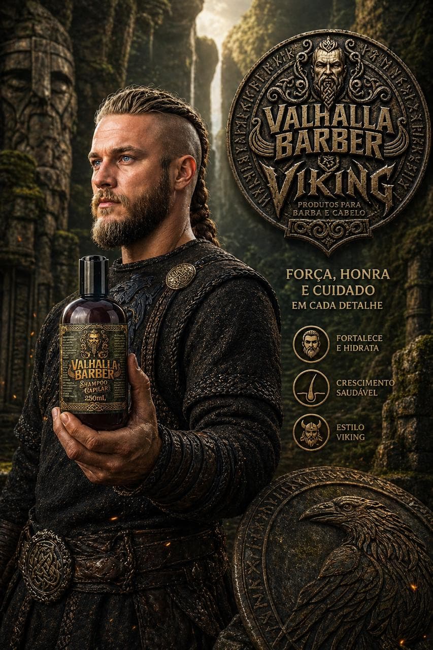 Espuma de Barbear e Loção Valhalla Barber