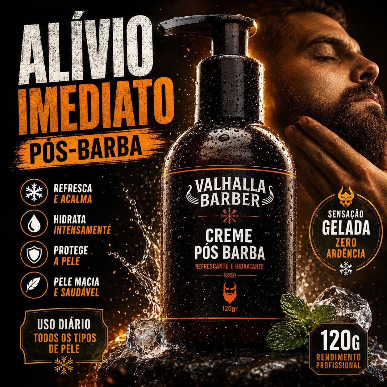 Creme pós-barba refrescante Valhalla Barber